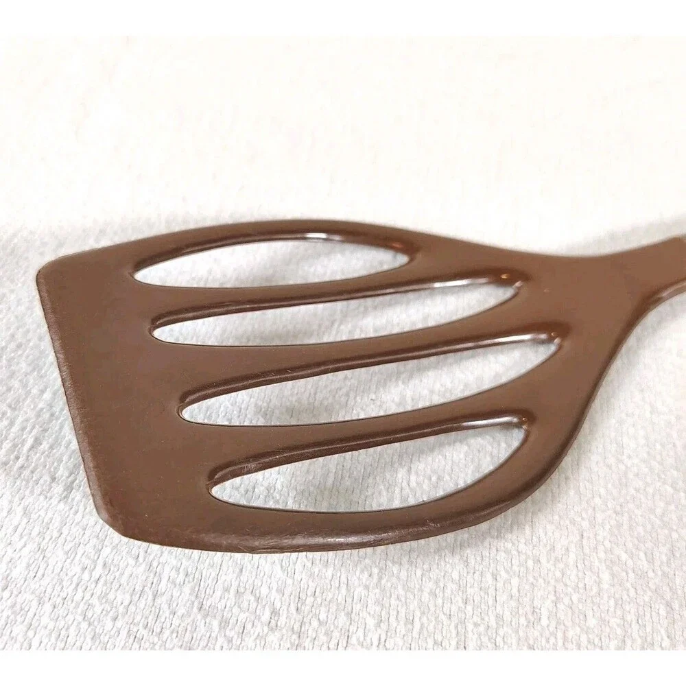 Vintage Westmark Flonal Spatula Slotted Turner Brown W Germany Kitchen Utensil